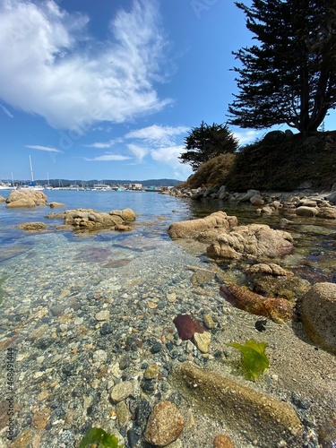 rocky coast of the sea