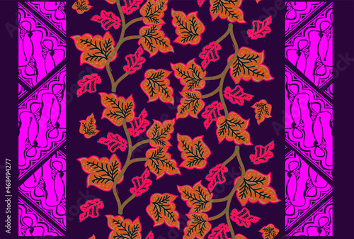 Indonesian batik motifs with very distinctive patterns. exclusive backgrounds. Vector Eps 10 photo