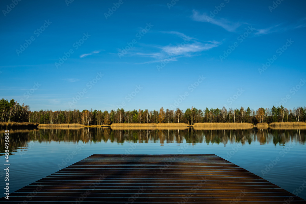 forest-lake-autumn-leaves-frost-jaworzno-poland-polska