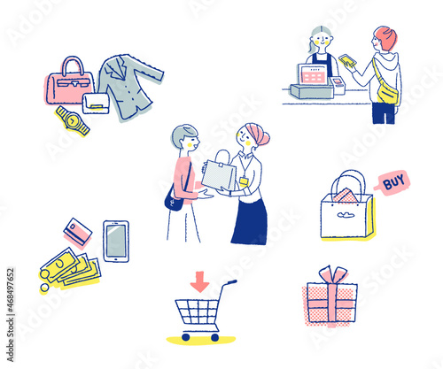 さまざまな商品購入イメージ　セット