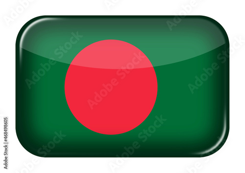 Free Download Bangladesh web icon rectangle button with clipping path 3d illustration - GFXLoad