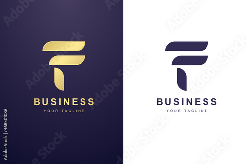 Initial Letter F Logo For Business or Media Company.