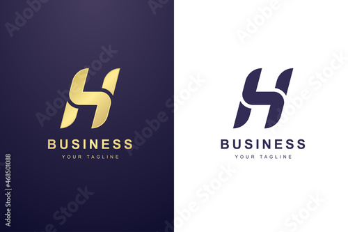 Initial Letter H Logo For Business or Media Company.