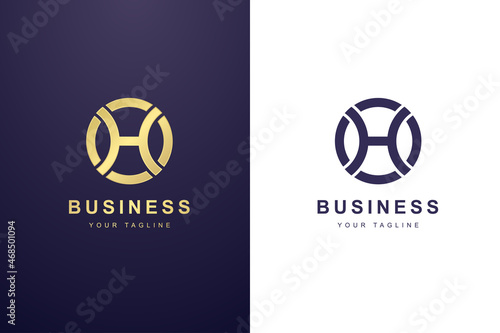 Initial Letter H Logo For Business or Media Company.