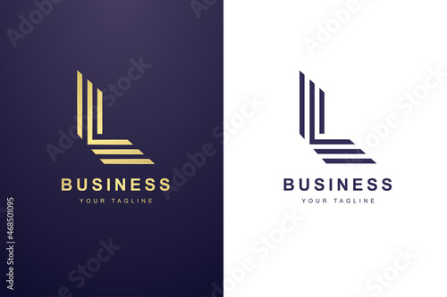 Initial Letter L Logo For Business or Media Company.