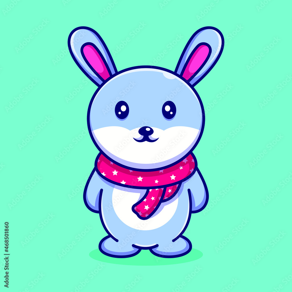 Fototapeta premium cute bunny logo icons