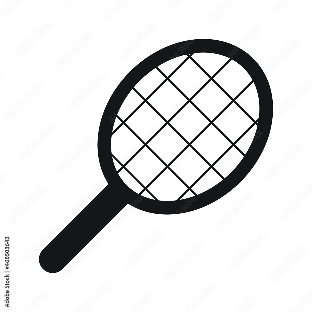 Tennis badminton racket Icon vector Line for web, presentation, logo, Icon Symbol Tennis badminton racket Icon vector Line for web, presentation, logo, Icon Symbol
