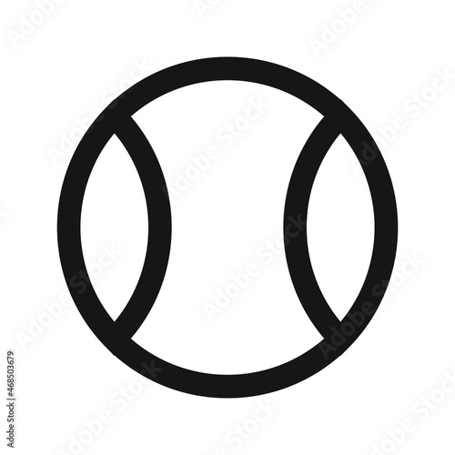 tennis ball Icon vector Line for web, presentation, logo, Icon Symbol. 