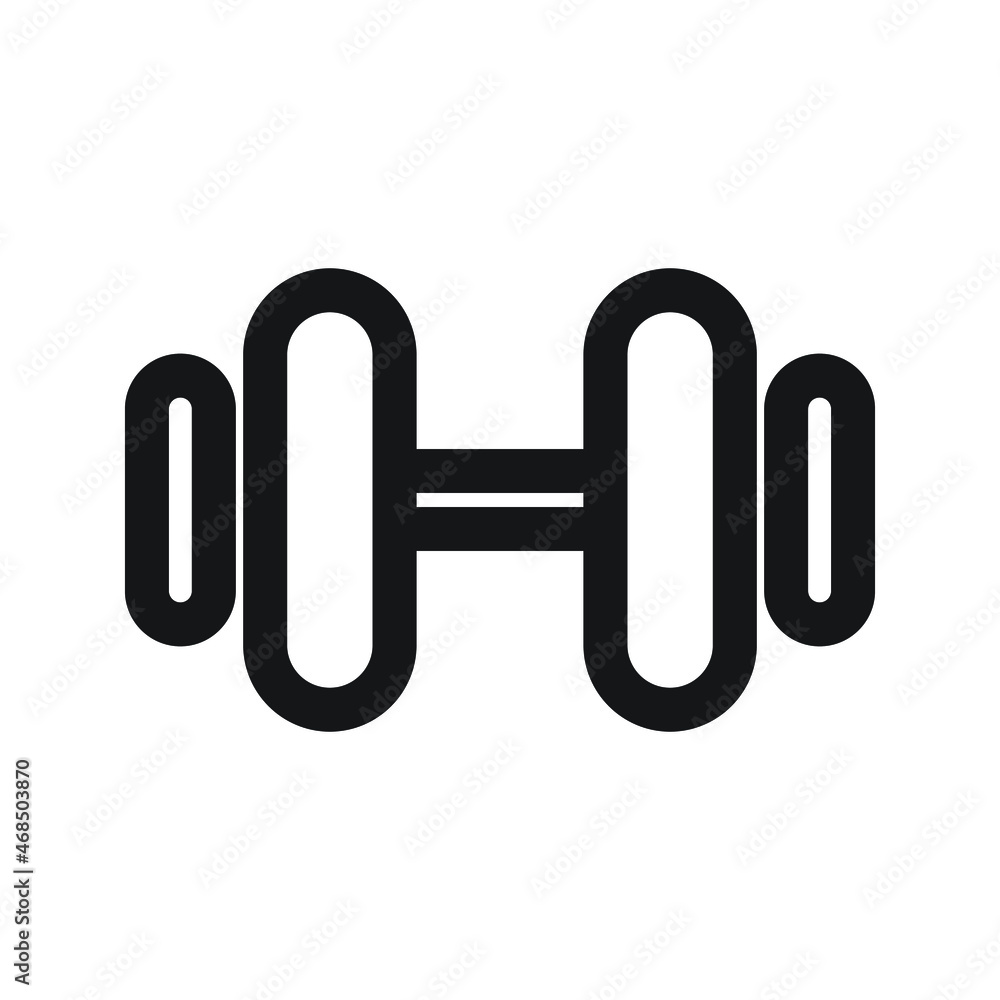 GYM barbell Icon vector Line for web, presentation, logo, Icon Symbol.
GYM barbell Icon vector Line for web, presentation, logo, Icon Symbol.