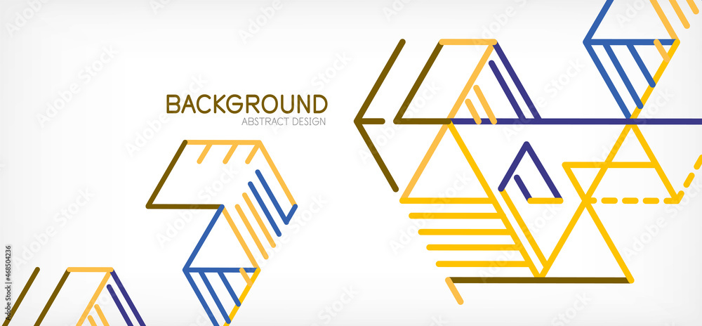 Abstract background. Color lines on white background. Linear abstract composition. Techno or business concept for wallpaper, banner, background, landing page Abstract background. Color lines on white background. Linear abstract composition. Techno or business concept for wallpaper, banner, background, landing page