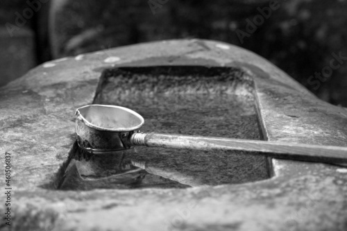 ladle and water 