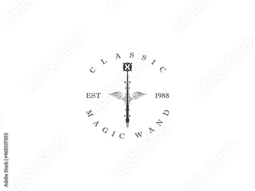 magic wand vector classic illustration