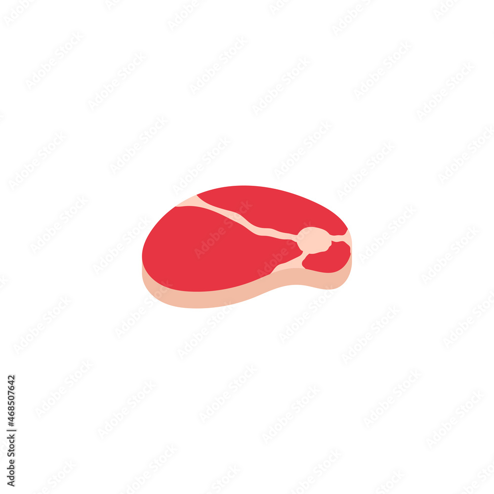 Meat icon design template vector isolated illustration Meat icon design template vector isolated illustration