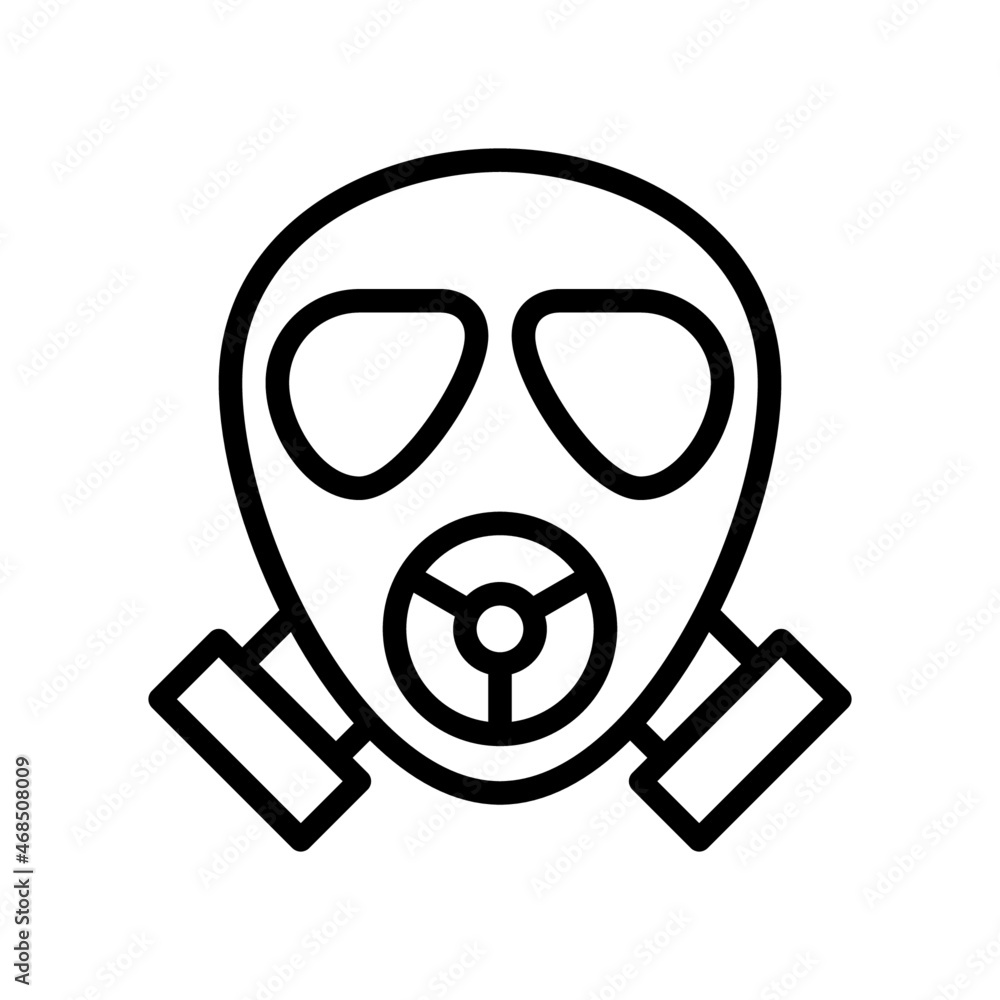 Gas Mask Icon, Line style icon vector illustration, Suitable for website, mobile app, print, presentation, infographic and any other project. Gas Mask Icon, Line style icon vector illustration, Suitable for website, mobile app, print, presentation, infographic and any other project.