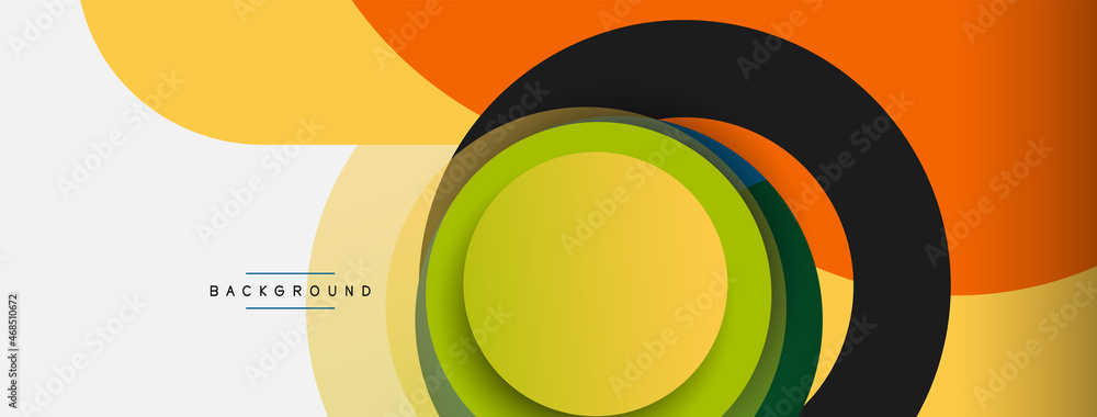 Circle and round shapes abstract background. Vector illustration for wallpaper banner background or landing page Circle and round shapes abstract background. Vector illustration for wallpaper banner background or landing page