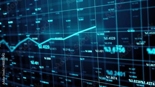 Wallpaper Mural Economic inflation rise in interest rates financial graph percentage statistics Torontodigital.ca