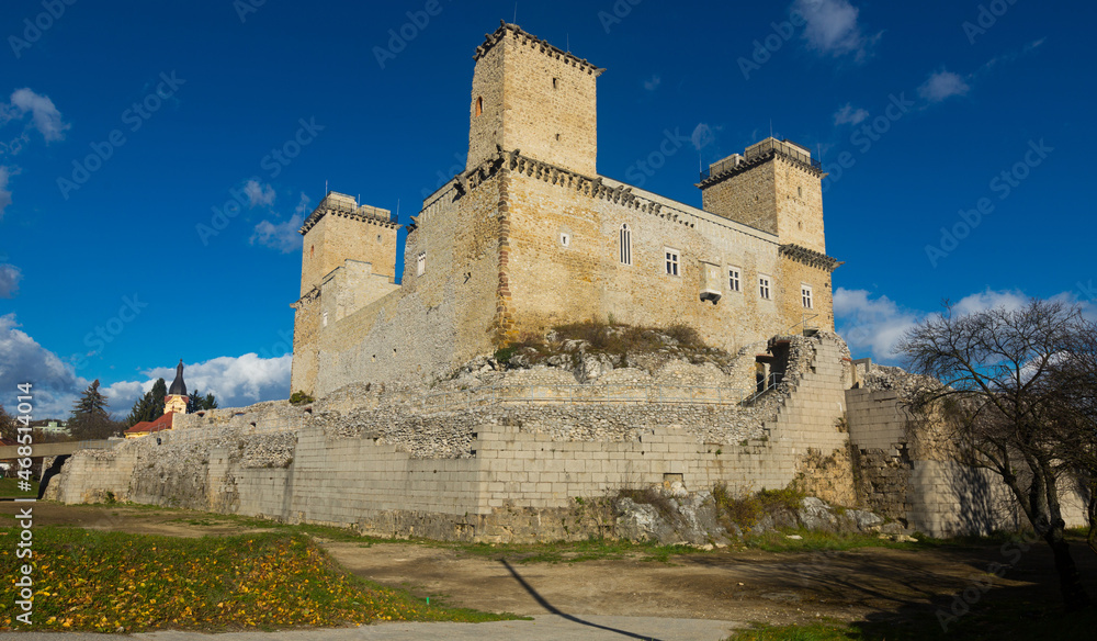 View of medieval Castle of Diosgyor in hungarian city Miskolc