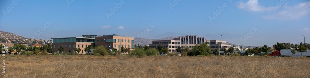 Daytime skyline view of Moreno Valley, California, USA.