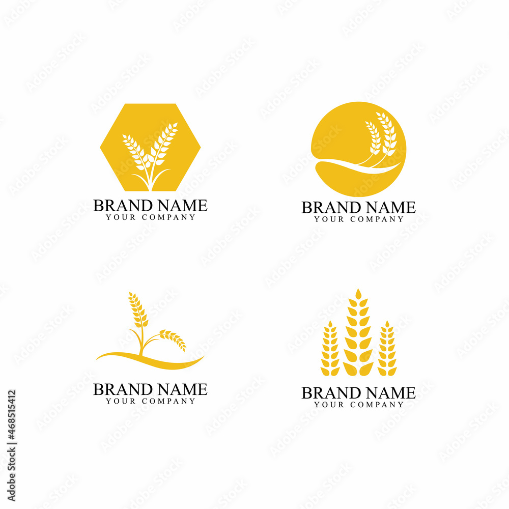 Agriculture wheat Logo Template vector icon design Agriculture wheat Logo Template vector icon design