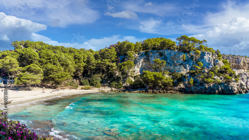 Landscape with Cala Macarella beach, Menorca island, Spain © Balate Dorin