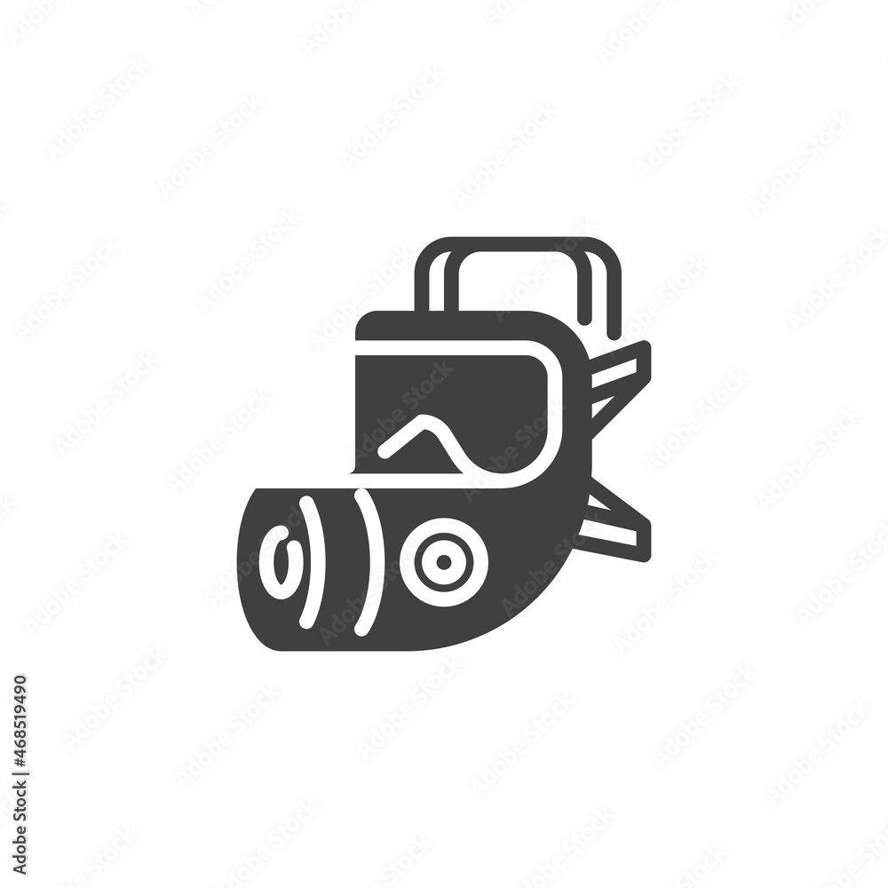 Gas mask vector icon Gas mask vector icon