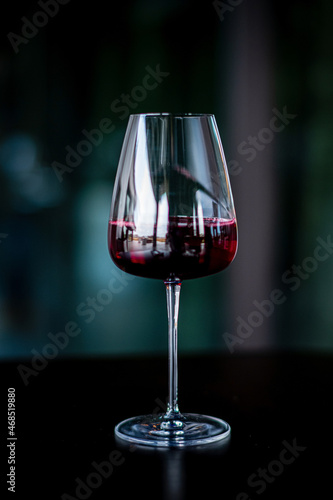 red wine on the table