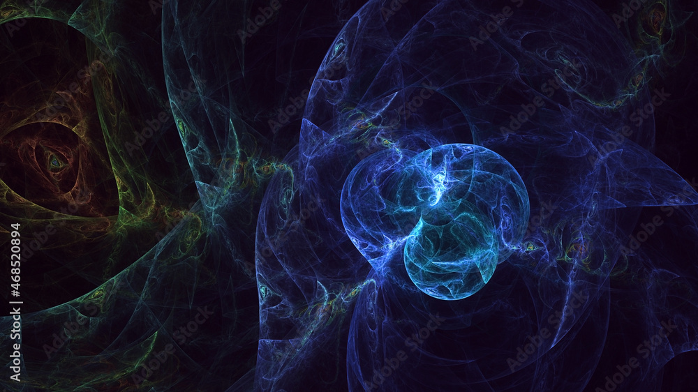 3D rendering abstract multicolor fractal light background 3D rendering abstract multicolor fractal light background