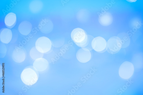 Blue abstract background defocused lights