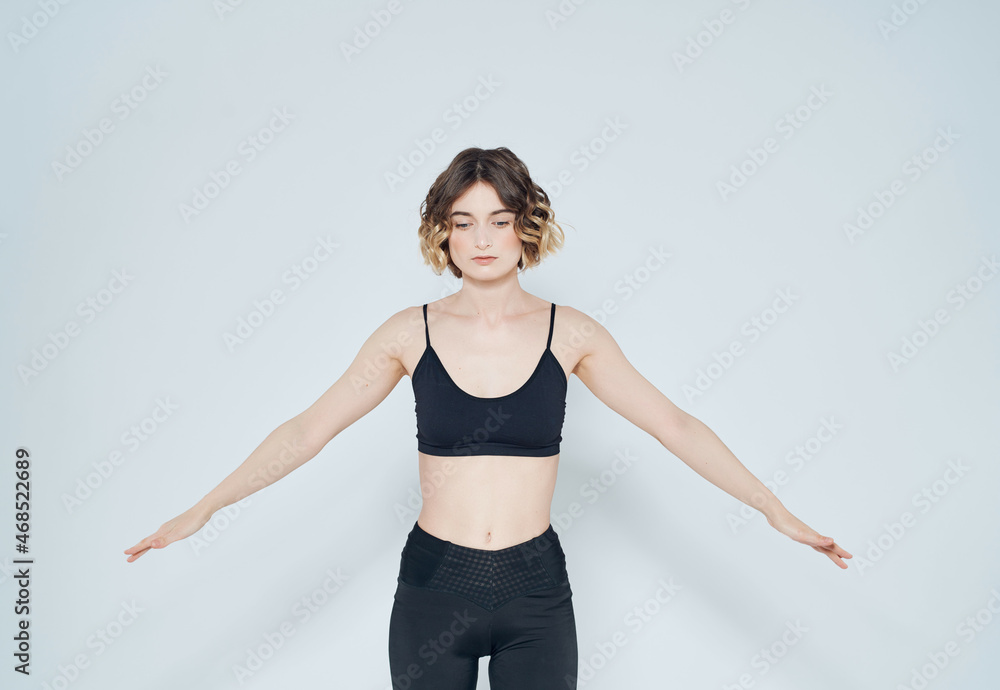 woman gymnast workout stretch fitness slim figure woman gymnast workout stretch fitness slim figure