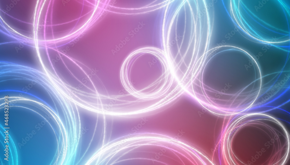 Obraz premium Abstract background with smoke rings. Geometric pattern.