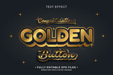 editable 3d celebration golden button text effect for youtube promotional banner and media social banner.typhography logo