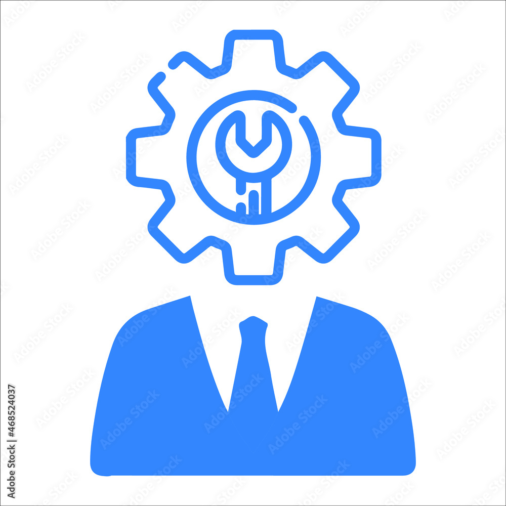Customer service or search engine optimization icon Customer service or search engine optimization icon