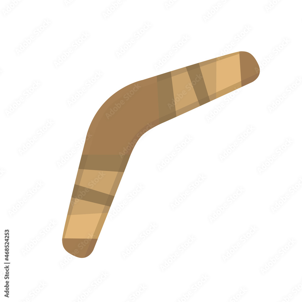 Boomerang wooden symbol clipart sign isolated. Boomerang wooden symbol clipart sign isolated.