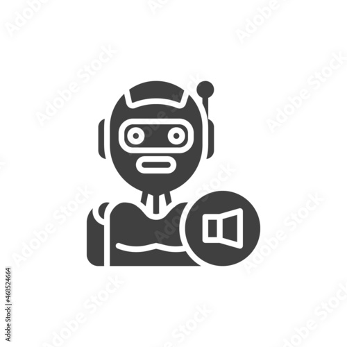 Ai voice assistant vector icon