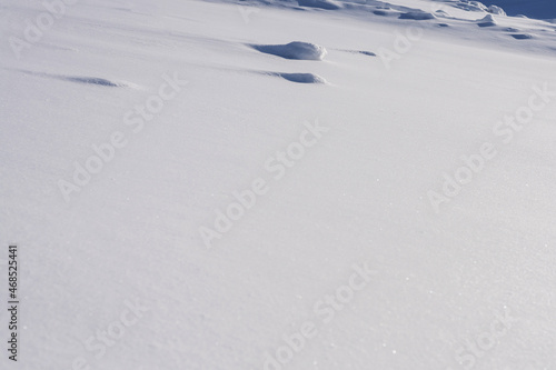  Winter background. Snow surface. Macro.