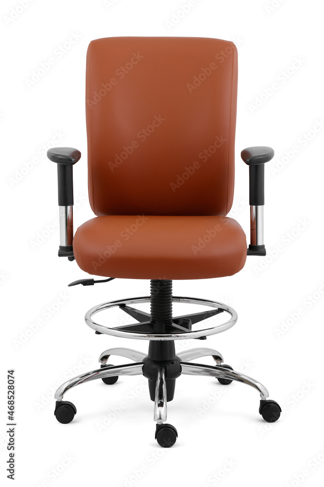 office chair isolated on white background . front view office chair isolated on white background . front view