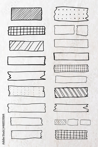 Collection of washi tape vectors