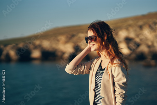 pretty woman outdoors fresh air landscape travel sun © SHOTPRIME STUDIO
