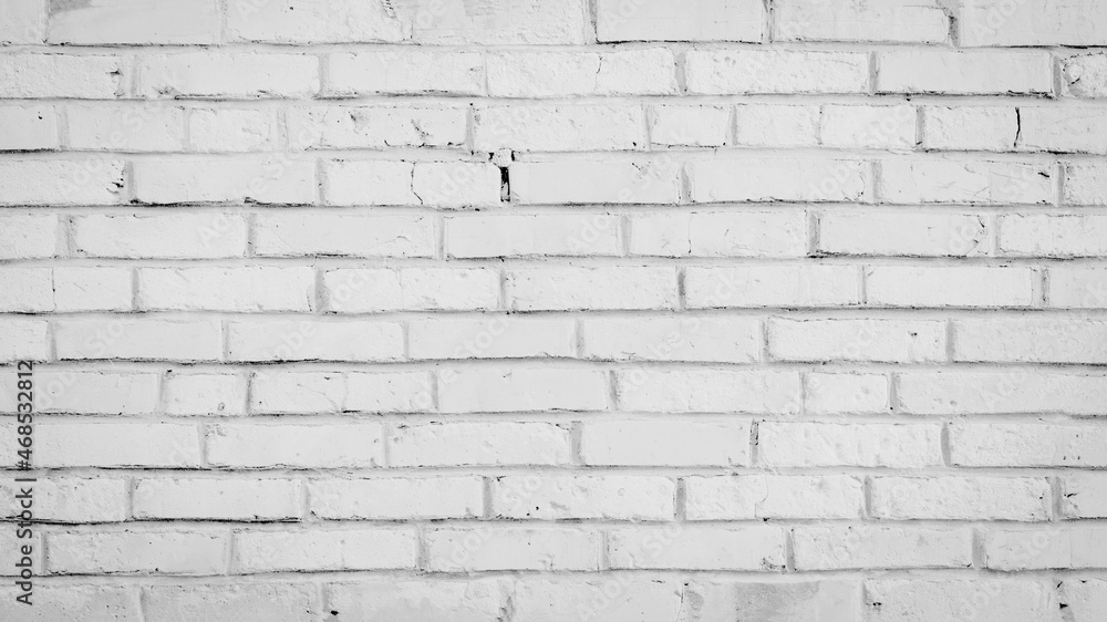 White damaged rustic brick wall brickwork stonework masonry texture background banner White damaged rustic brick wall brickwork stonework masonry texture background banner