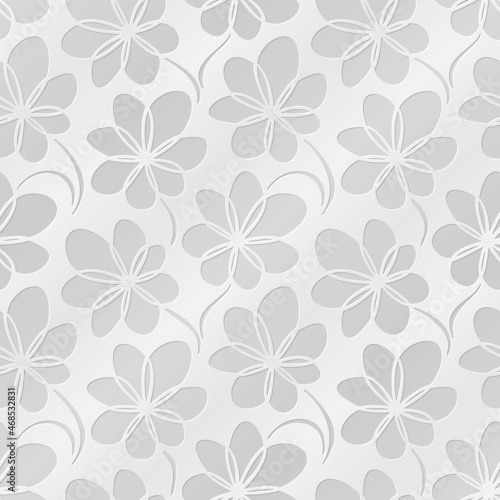 Floral background. Seamless pattern for decoration. Ornate pattern with flowers. Vector illustration