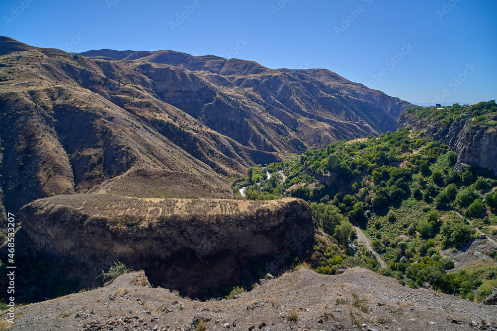 Beautiful Garni Canyon in Armenia