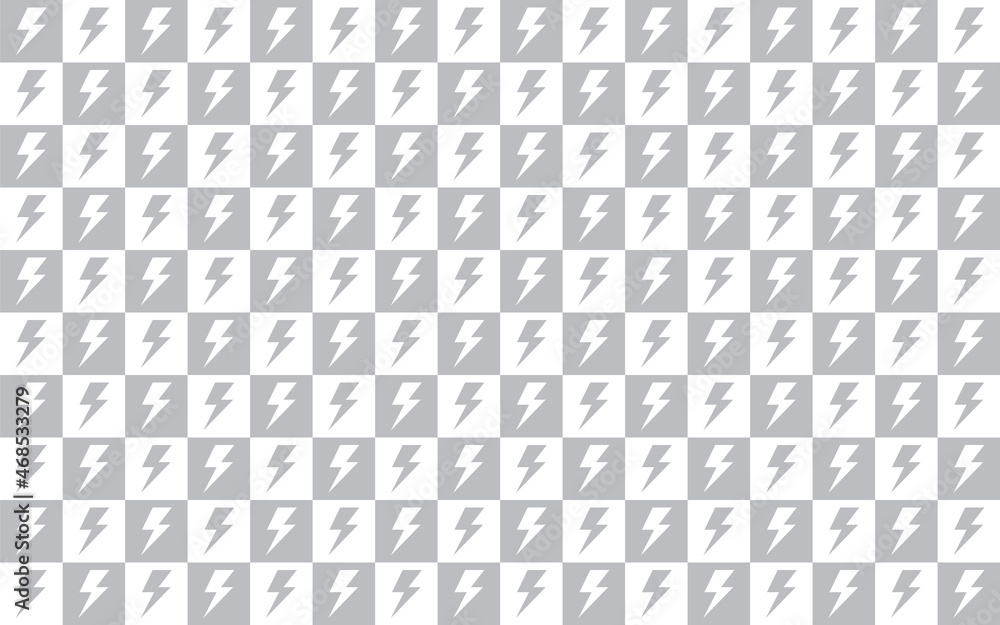 Gray-White Lightning Icon Background Design Vector Gray-White Lightning Icon Background Design Vector