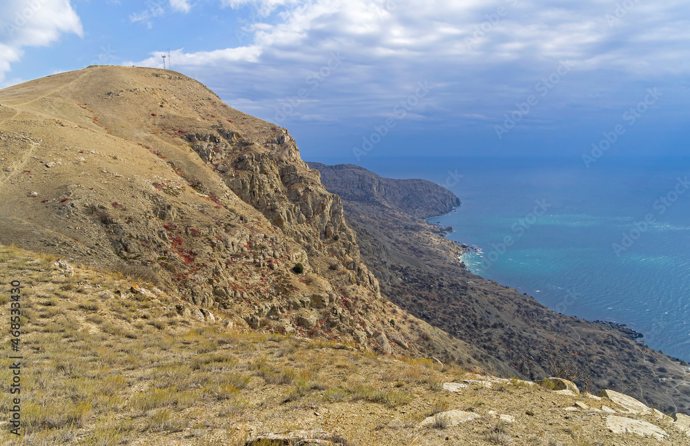 One of the tops of Cape Meganom. Crimea.