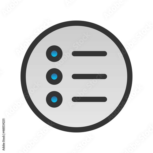 Menu Filled Gradient Vector Icon Design