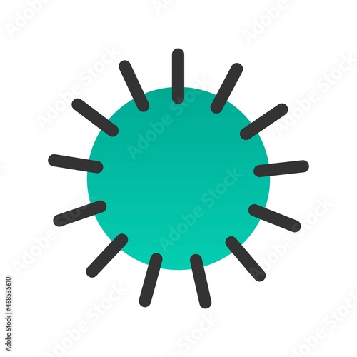 Brightness Filled Gradient Vector Icon Design