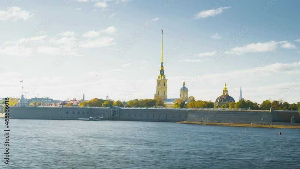 hyper lapse, Peter and Paul Fortress, Petersburg, Russia hyper lapse, Peter and Paul Fortress, Petersburg, Russia