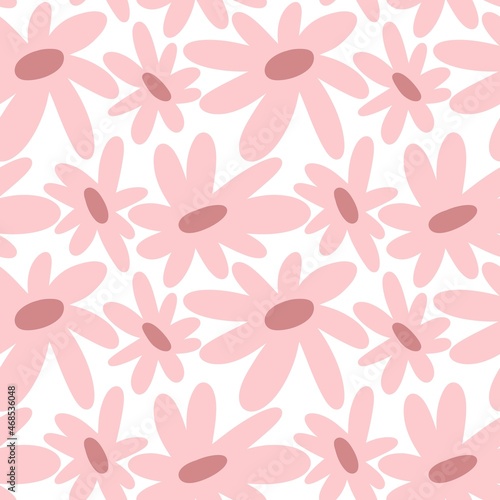 Seamless floral pattern with flowers for fabrics and textiles 