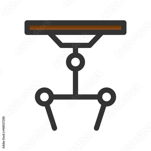 Robotic Filled Gradient Vector Icon Design