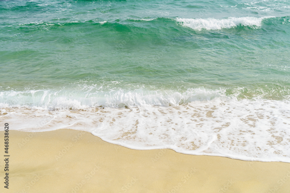 Sea waves and sandy beach. Relaxing concept photography background. High quality photo Sea waves and sandy beach. Relaxing concept photography background. High quality photo