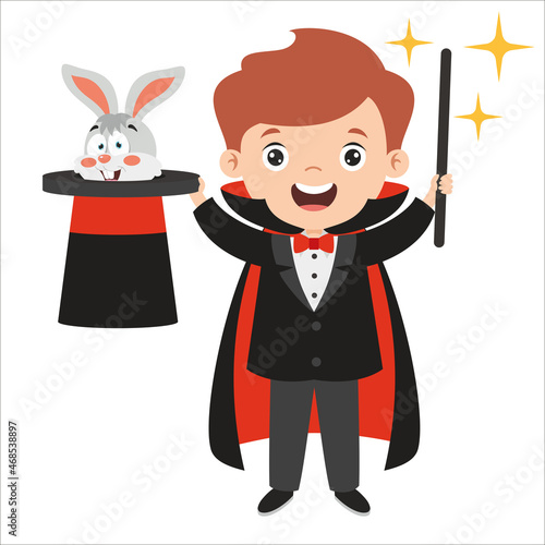 Cartoon Drawing Of A Magician